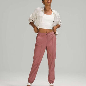 High-Rise Rose Jogger Pants - Women's